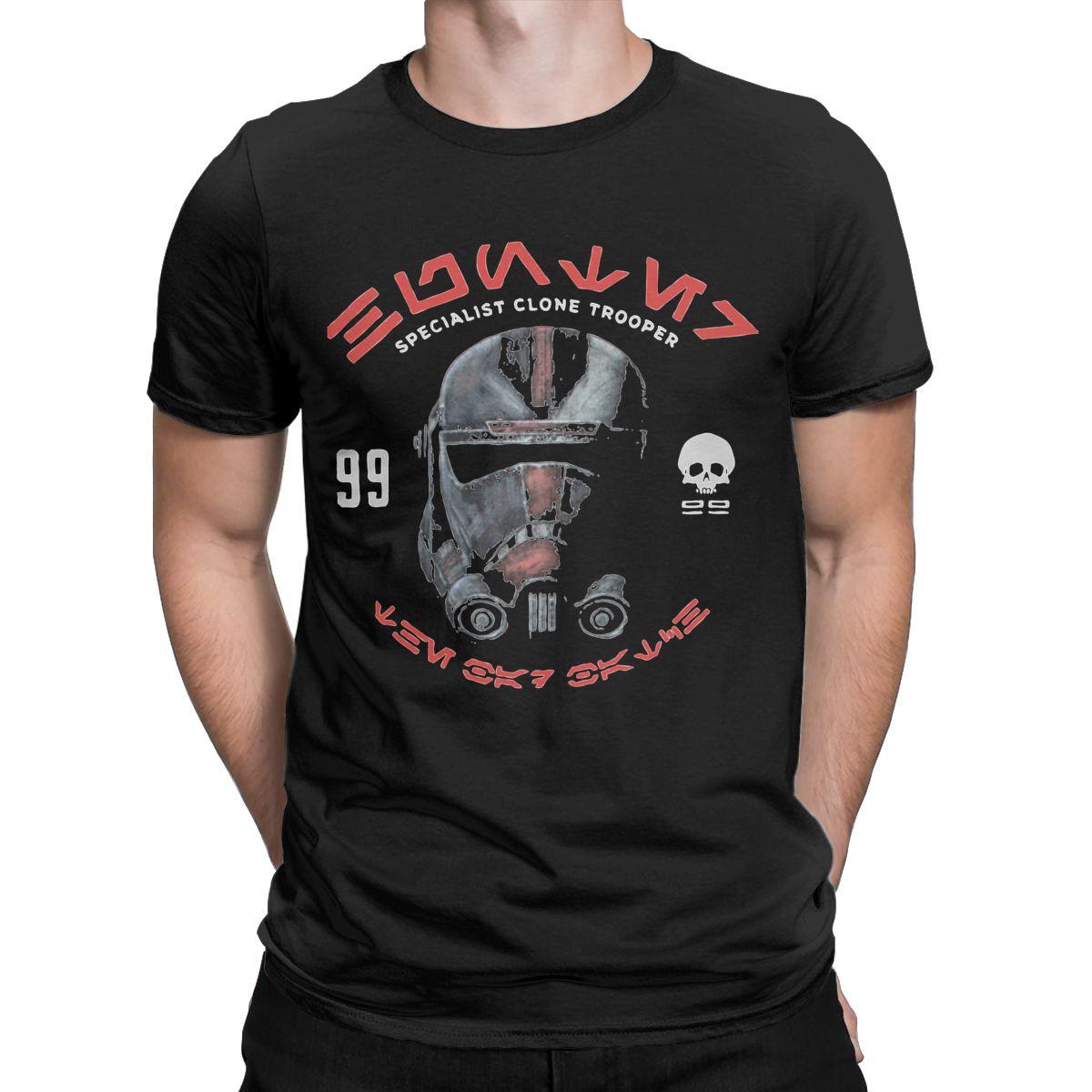 

Clone 99 Bad Batch Мужские футболки Star Wars Trooper Винтажная футболка унисекс Футболка с коротким рукавом Футболки с круглым вырезом Одежда