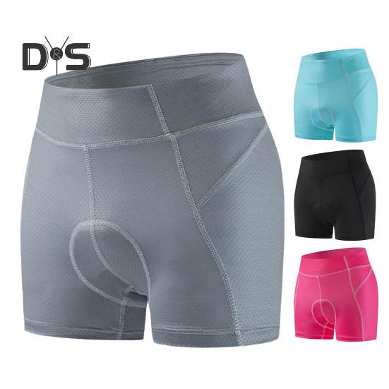 Women Ergonomic Cycling Shorts 4D Padded Lightweight Breathable Mesh Fabric Slim Fit Design Bike Shorts