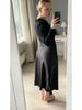 WB Silk Satin Midi Skirt