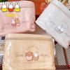 Kawaii Anime Miffy Rabbit Makeup Bag Cute Cartoon and Creative Waterproof Portable Large-capacity Daily Travel Toiletries Bag