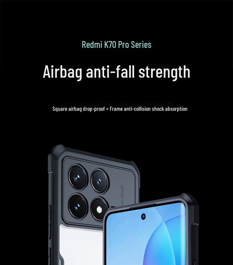 Xundee K70 Handyhülle: Stoßfeste, schlanke Schutzhülle für Redmi K70 Pro und Redmi K70E.