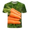 Lustige Gemüse Gurke 3D-Druck Grafik T-Shirts Y2k Herren Designer Kleidung Damen Kinder Persönlichkeit Kreativ Lässig Rundhals Oberteile