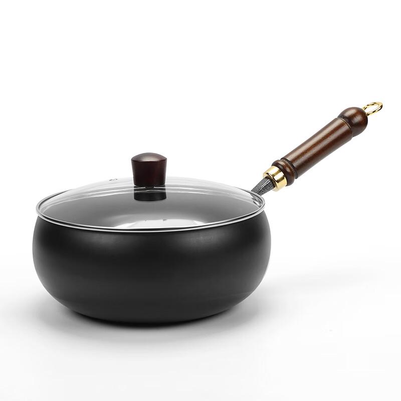 Zhang Sanfeng Pre-Seasoned Cast Iron Wok with Glass Lid