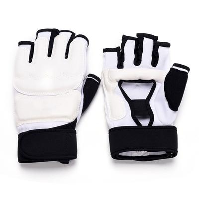 1 Paar Taekwondo Karate Handschuhe PU Leder Weichschaum Baumwolle Sandsack Handschutz für Sparring Kickboxen