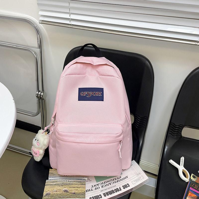 Spacious Nylon Backpack For Students With Waterproof And Wear-resistant Fabric