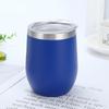 Stainless Steel Eggshell Wine Tumbler 12oz Double Wall Vacuum Insulated Reusable Cup for Birthday Holiday Gifts