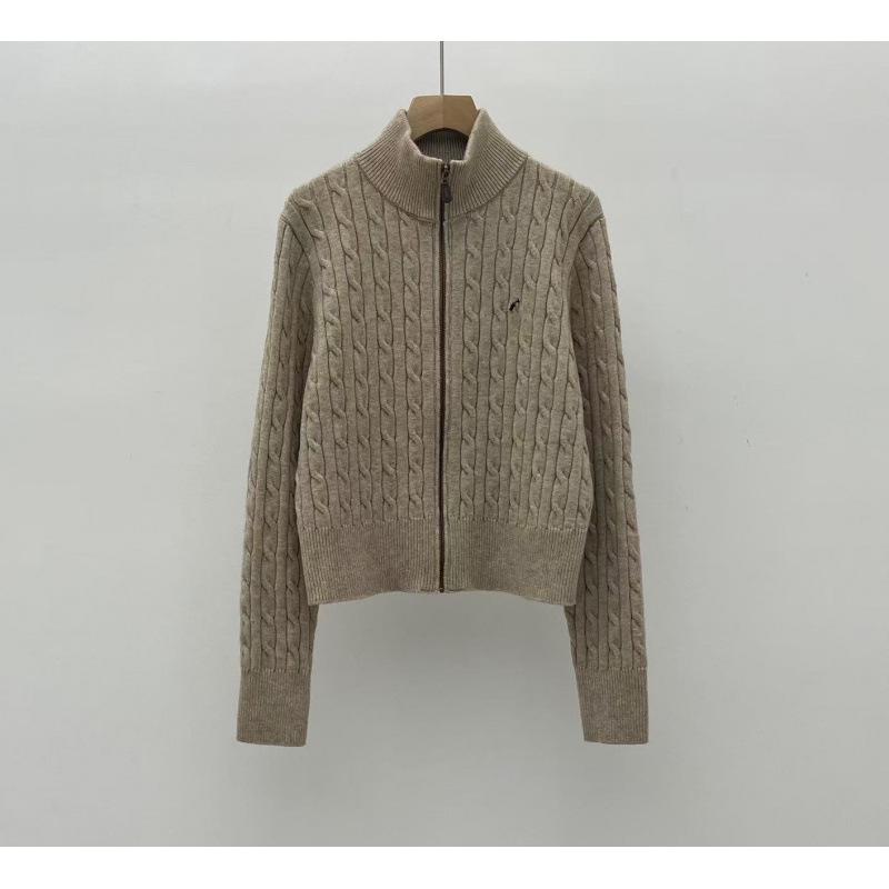 Winter Twisted Cable Knit High Neck Zipper Cardigan - Age-Reducing, Versatile Outerwear