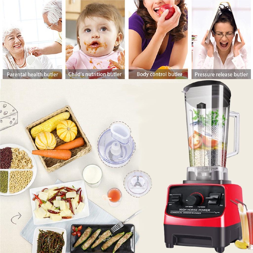 1500W 2L Blenders Mixer Juicer Fruit Food Ice Crusher Smoothies Commercial Heavy Duty Adjustable Speed Food Processor