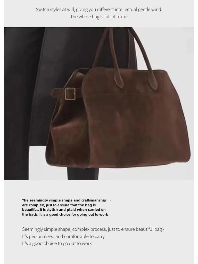 The Row – Margaux 15 – Tragetasche aus Wildleder im Retro-Look
