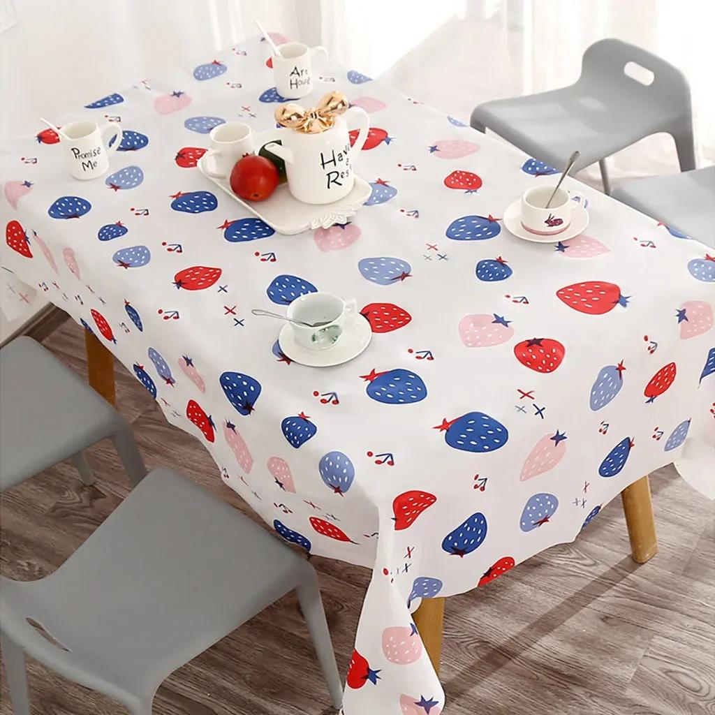 Rectangular Waterproof And Oil Proof Table Cloth For Home Kitchen Dining Stain ResistantParty Decoration Tablecloths