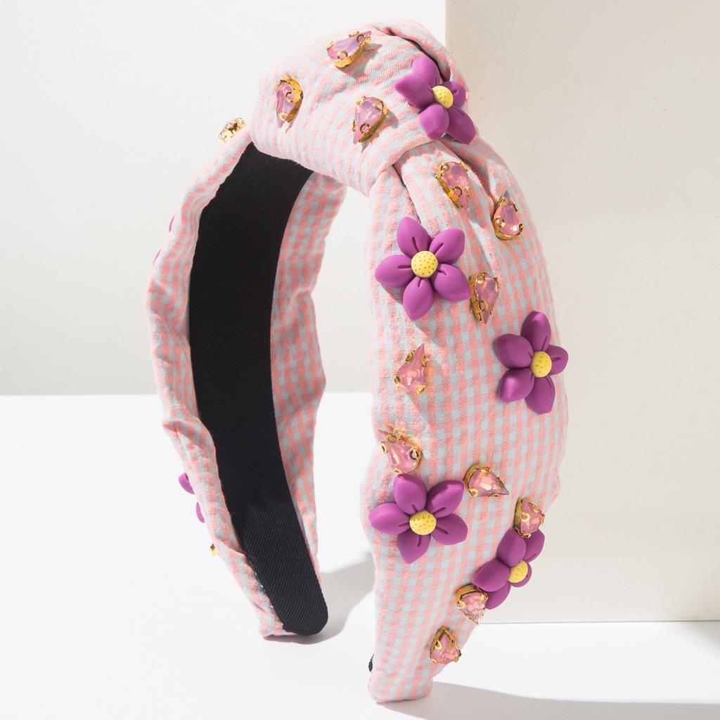 Fashionable and Sweet Style Rhinestone Flower Headband for Women, Unique Hair Accessory and Hair Clip