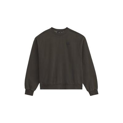 Vans Minimal Logo Crew Neck Knit Sweatshirt Dark Brown VN000T6TEMV