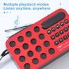 Rechargeable Mini Bluetooth Speaker Solar Charging MP3 Music Player Digital Radio Receiver