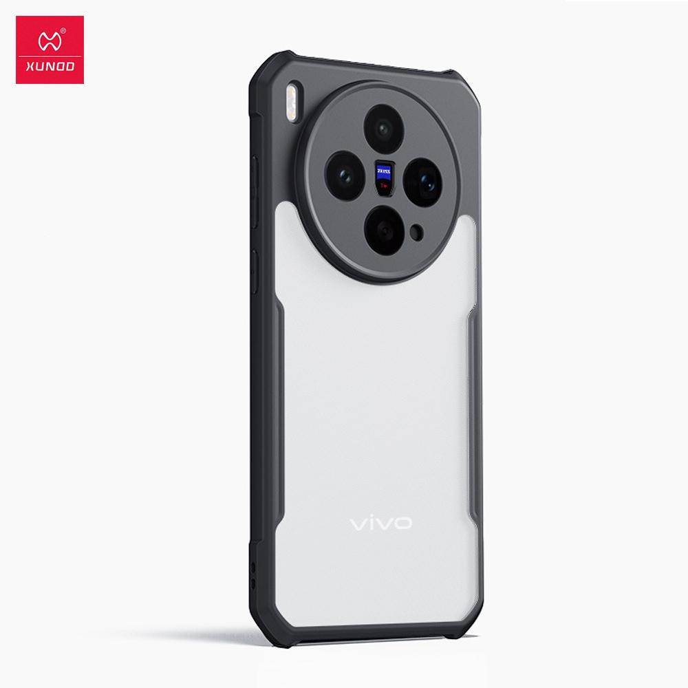 

Для Vivo X300s X300 Ultra Чохол XUNDD Корпус Подушка Безпеки Ударостійкий Бампер Захисні Чохли Матова Прозора Задня Кришка For vivo X300s чорний