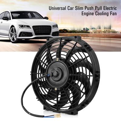 Universal 12/"12V 80W Car Electric Radiator Plastic Cooling Fan With Mounting Kit