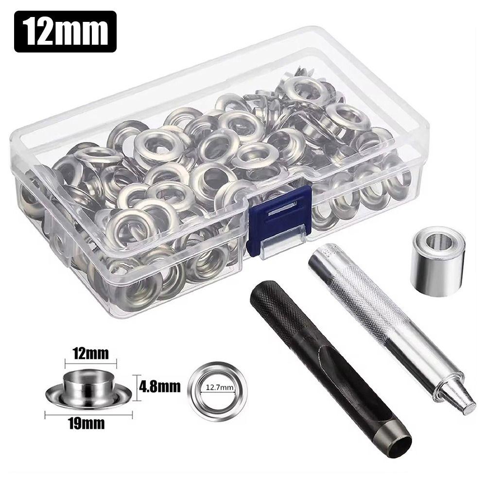 100 Seturi Sac de Pantofi Artizanat din Piele DIY Kit de Scule pentru Capse Instrument de Aplicare Capse