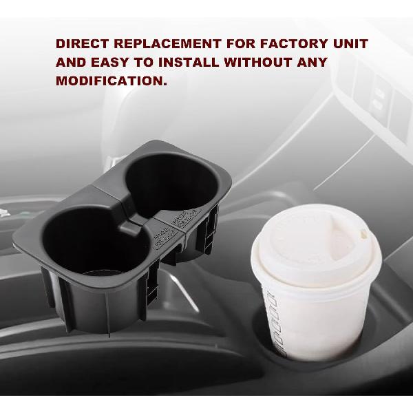 Cup Holder Erts Fits 2005-2017 Tacoma Front Drinks Holder Center Console Replace 66991-04012 66992-04012 Black