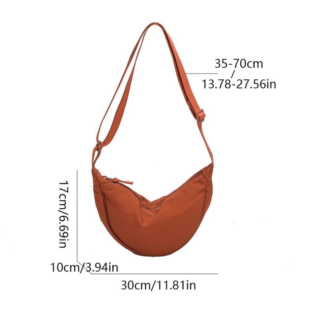 Nylon Hobos Crossbody Bag Handbag Half-moon Bag Casual Canvas Dumpling Bag Girls