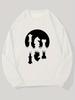 Men'S Casual Round-Neck Sweatshirt Featuring a Chess Piece Pattern Under The Moonlight