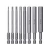Hex Head Allen Wrench Screwdriver Bit SAE Metric 1/4" Hex Shank Magnetic Screw Driver Bit S2 Steel Electric Drill Hand Tools