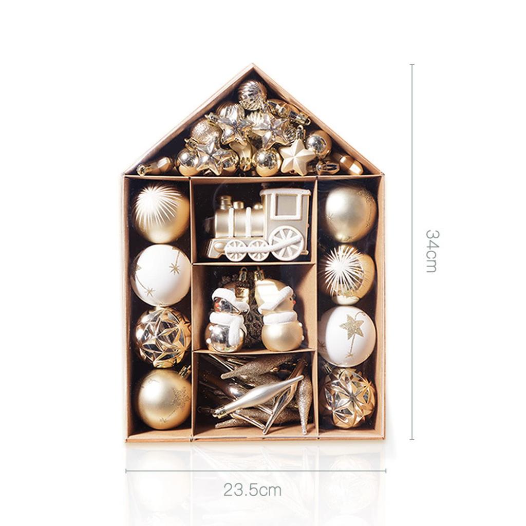 YAYAMIYA Christmas Ball Set of Nordic Christmas Tree Various Stylish Decorations for and New and White Ornaments, 70, Style, Decorations, Gorgeous,