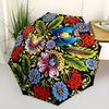 1pc Colorful Floral Mandala Design Umbrella with Plastic Handle,Suitable for All Seasons Home Travel Outdoor UmbrellaB1630