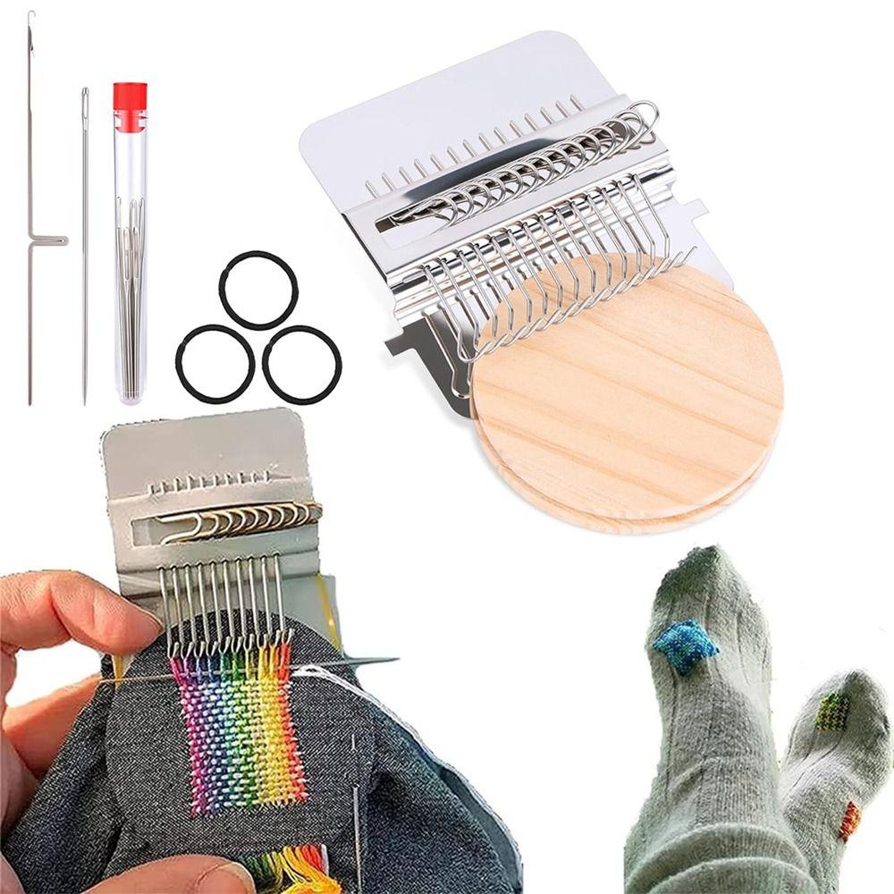 12/14 Hook Mini Loom Machine Metal Tool Darning Machine Small Woven Machine  Household