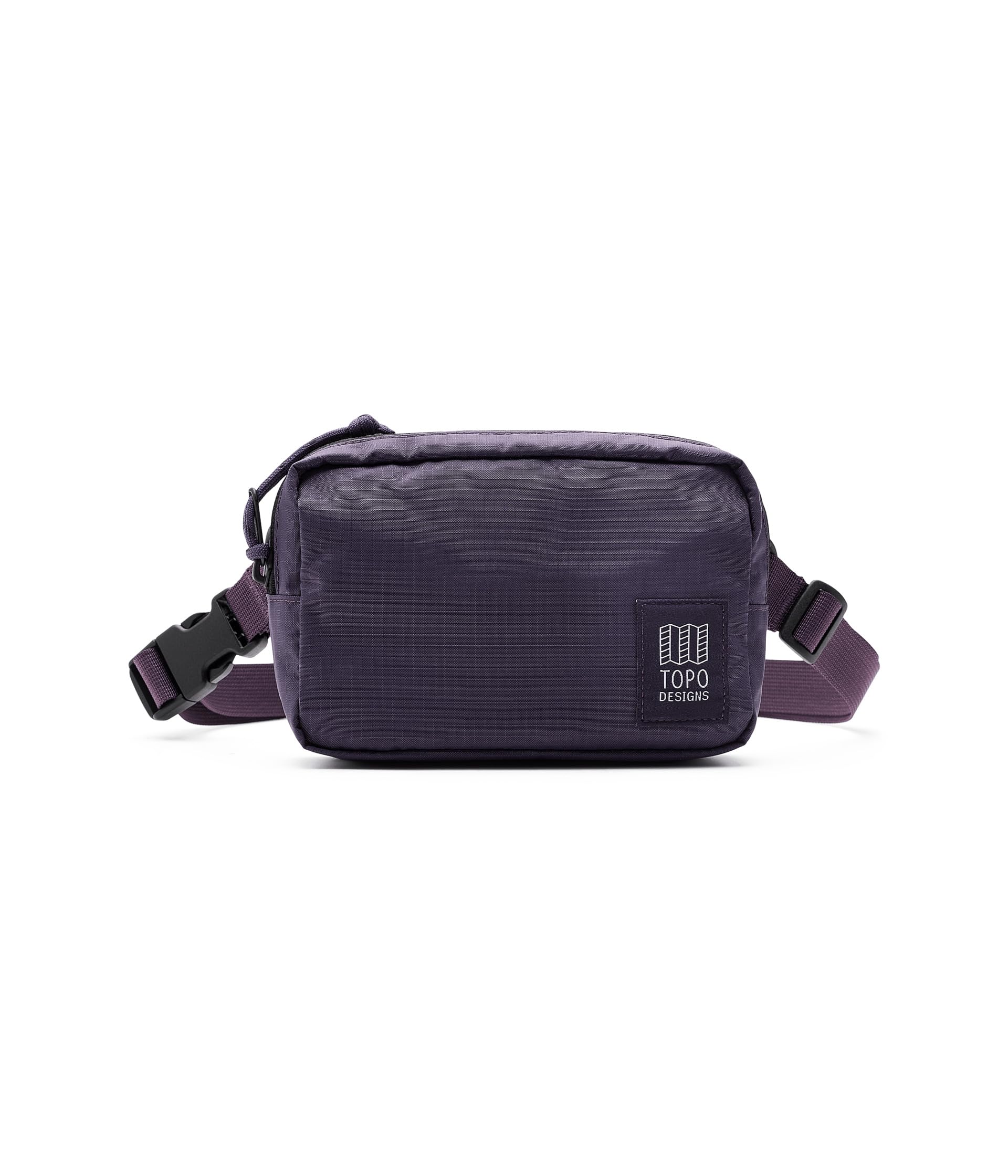 Topo Designs RIPSTOP BELT BAG Shoulder Bag with Zipper Pocket and Adjustable Nightshade Belt, 1.25L, (931531)