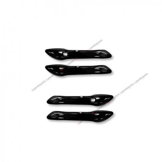 Black Door Handle Cover Trim for For Hyundai Sonata 2024-2026 Touch Sensitive