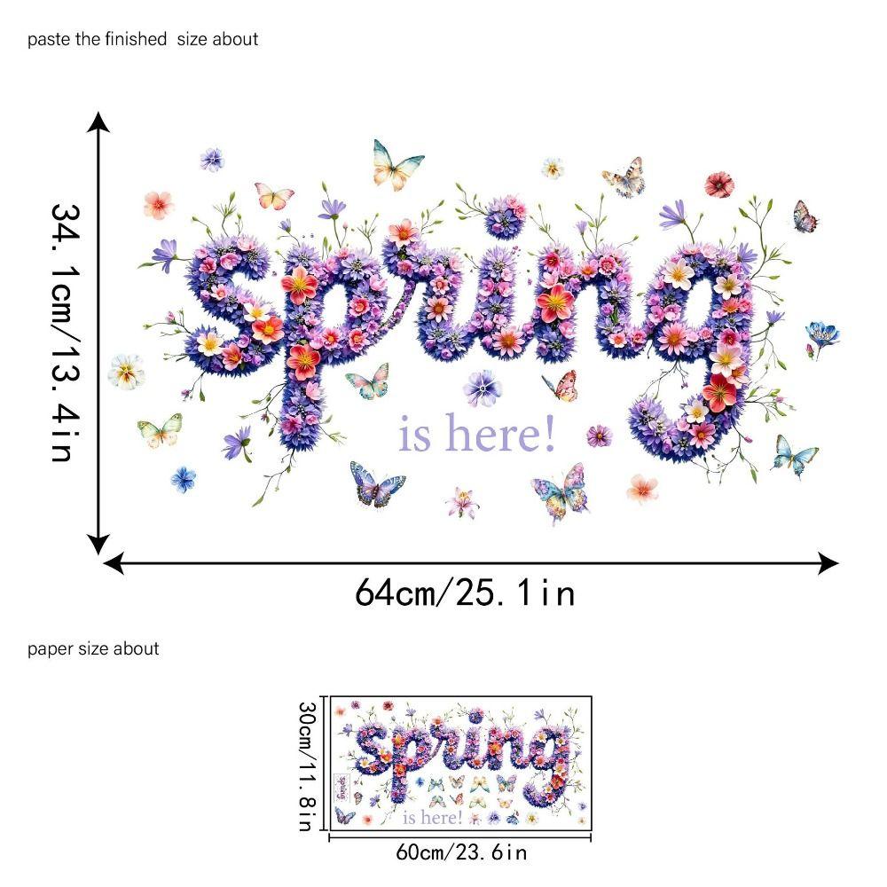 Multicolor Window Decals Velvet Love Glass Decorative Sticker Wall Stickers  Festival Supplies