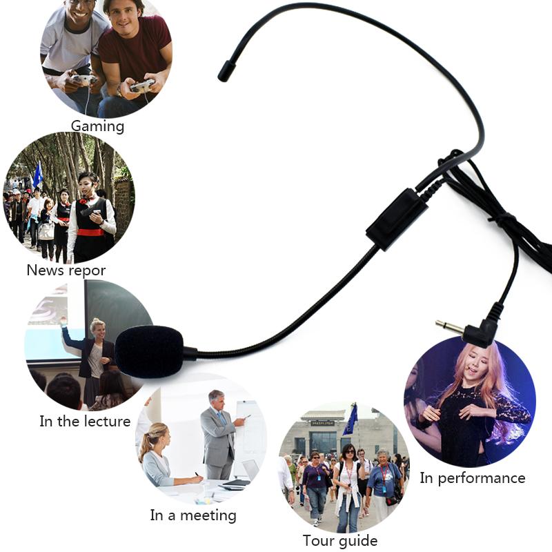 

Профессиональный проводной микрофон 3,5 мм, гарнитура, студийный динамик, усилитель голоса, чистый звуковой микрофон для конференц-гида, речи