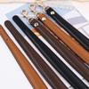 Fashionable Shoulder Strap Replacement for Shoulder Handbags with Golden Buckle Versatile Black PU Leather Belt