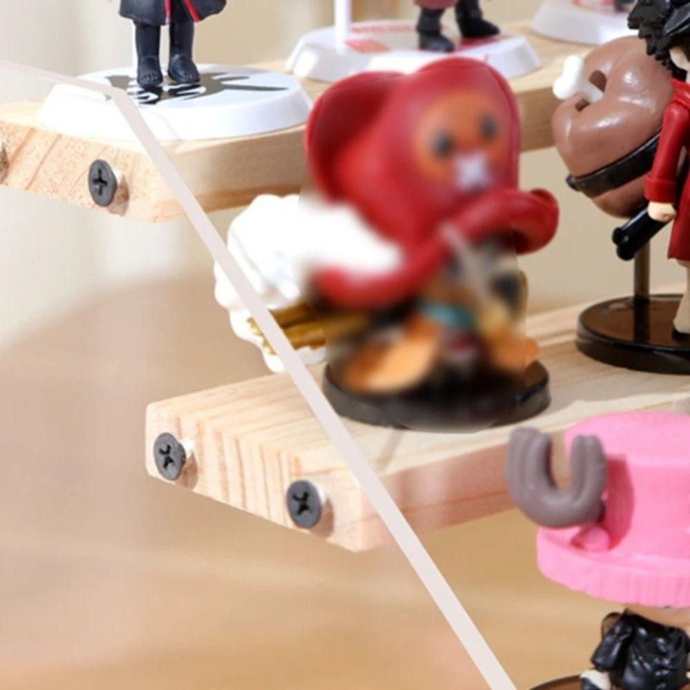 2/3/4/5Layer Doll Figures Model Shelf Ladder Type Plush Doll Display Rack Doll Storage