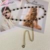 Silver And Gold Doublesided Metal Waist Chain For Women With Versatile Summer And Winter Wear