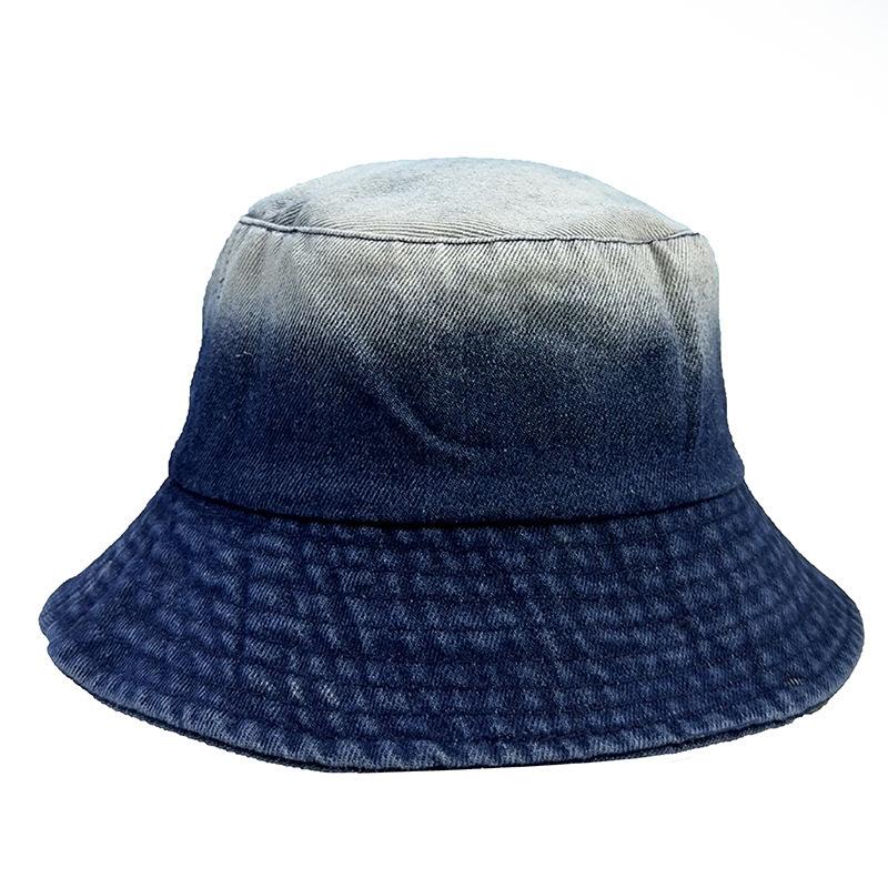 Hat top gradual change cowboy fisherman hat children simple versatile leisure basin hat outdoor travel shade sun hat