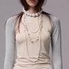 Elegant Pearl Layered Necklace: High-End Clavicle & Long Sweater Chain for Women