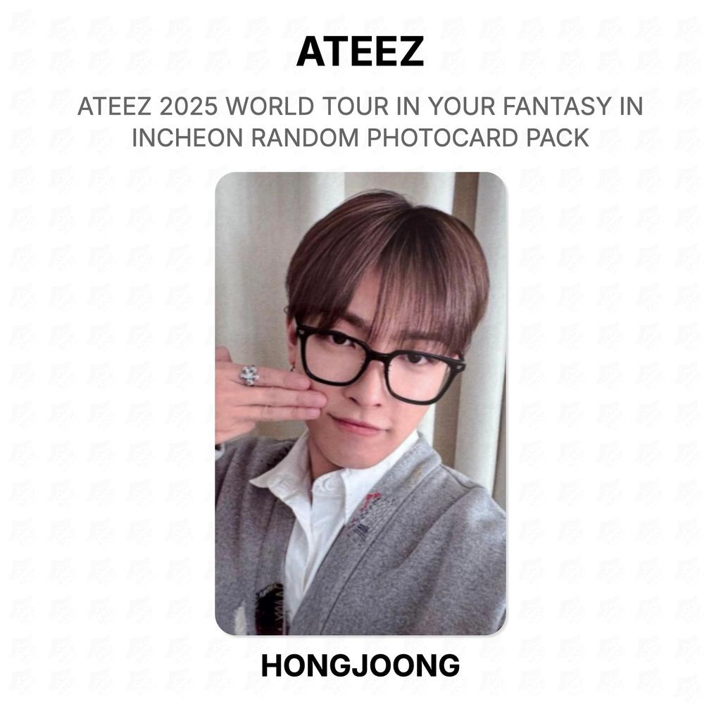 ATEEZ 2025 WORLD TOUR IN YOUR FANTASY IN INCHEON RANDOM PHOTOCARD PACK Official Photocard