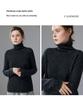 Women's High-Neck Cashmere Sweater: Autumn/Winter, Fancy Yarn, Loose, Thick, Long Sleeve Base Layer