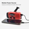 Portable Radio with AM FM Flashlight Reading Lamp NOAA Weather Mobile Power Source for Emergency Solar Powered Crank