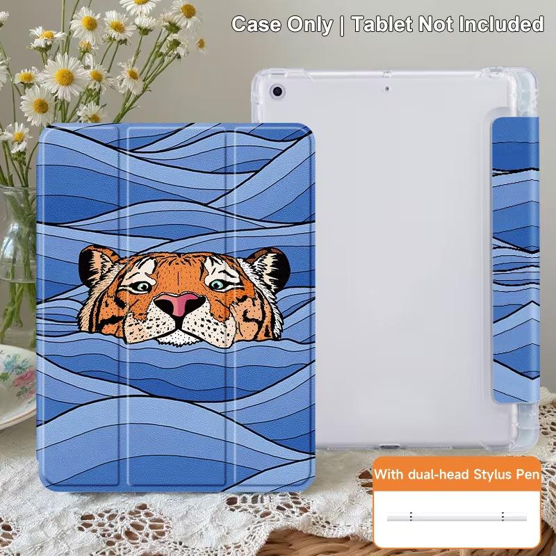 Tiger 360 Apple iPad Air 7/6/5 tablet case, Pro tablet shell, 11/10/9 protective case