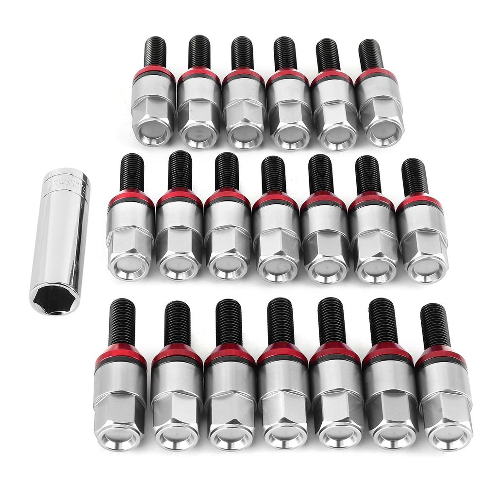 20pcs M12x1.5mm Wheel Lug Bolts 7075 T6 Aluminum Fit for 1 Series E81 E82 E87 E88Titanium