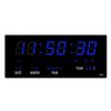 USB Plug-in Large Digital Wall Clock TEMP Calendar 4 Alarms Hourly Chiming Table Clock 12/24H Electronic Luminous LED Clock