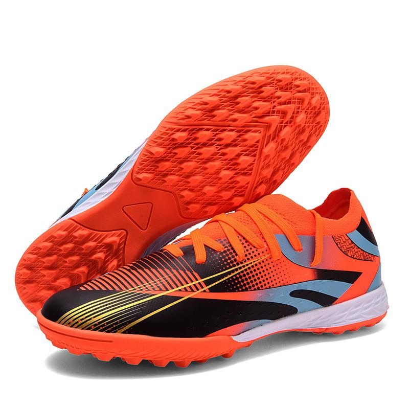 Professional Long Spikes Football Field Cleats Men Women Trend Pink Soccer Shoes Society Man Trainers Futsal Sneakers Size 33-46
