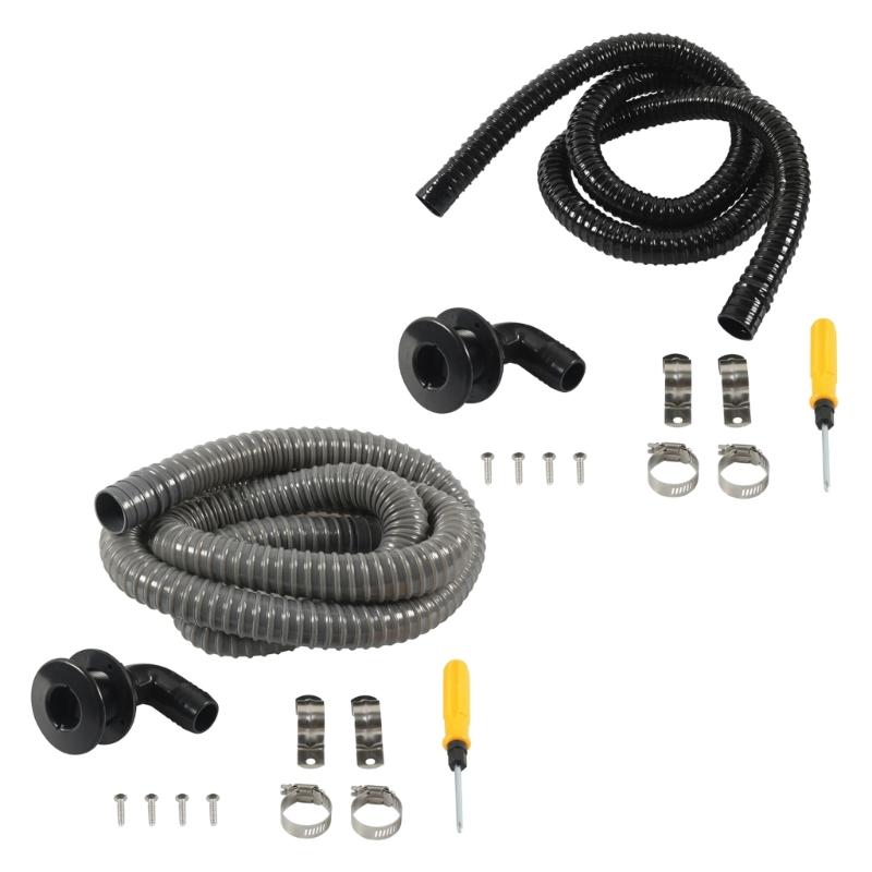 90 Degree Thru Hull Fitting Connector Leakproof Angled Thru Hull Fitting Bilge Pump Drain For Boating Boats Yacht