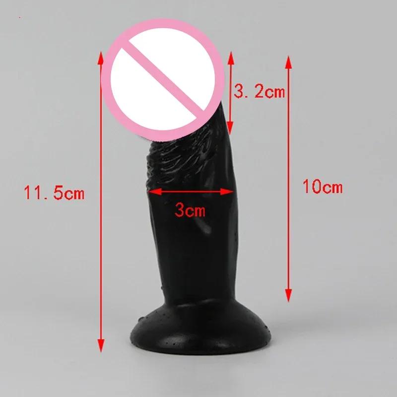Mini Soft Dildos Small Artificial Sucker Cup Penis Vagina Anal Plug Sex Toys For Adult Masturbator Prostate Stimulator Sex Toys