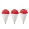 250Pcs Coated White Paper Cone Cups Leakproof Cone Party Tableware Disposable Paper Cups  Picnic