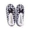 Pantuflas de Rayas Acogedoras con Lazo para Mujer