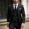 Men's Slim Fit Light Luxury Casual Banquet Suit Set