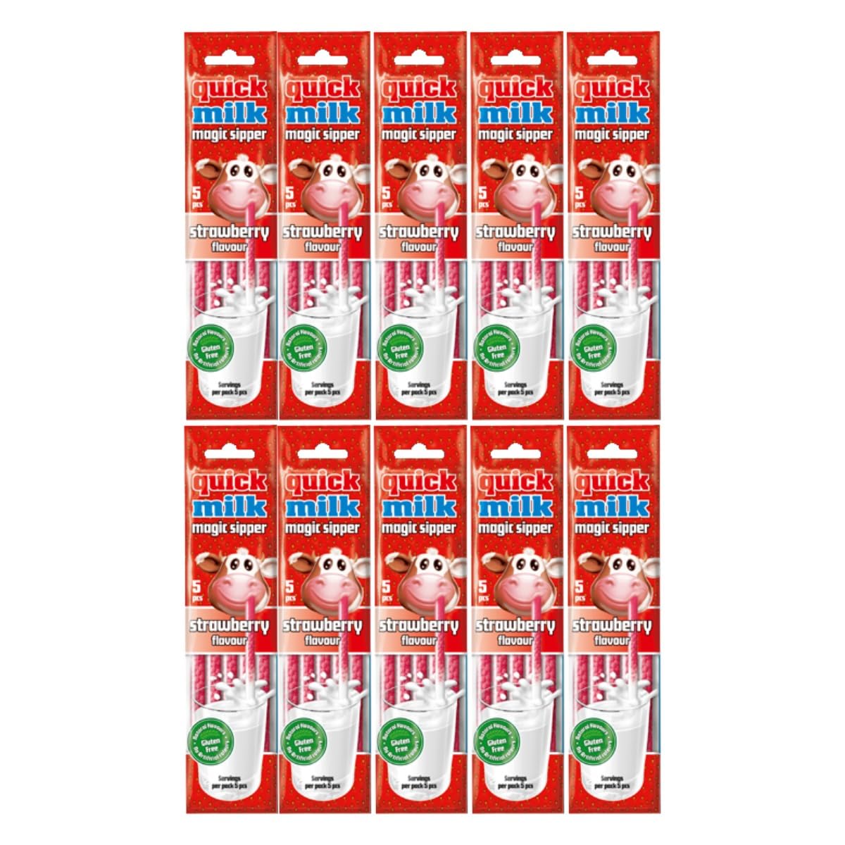 Ferfordi Quick Milk Strawberry 5P x 10 (30g bags)