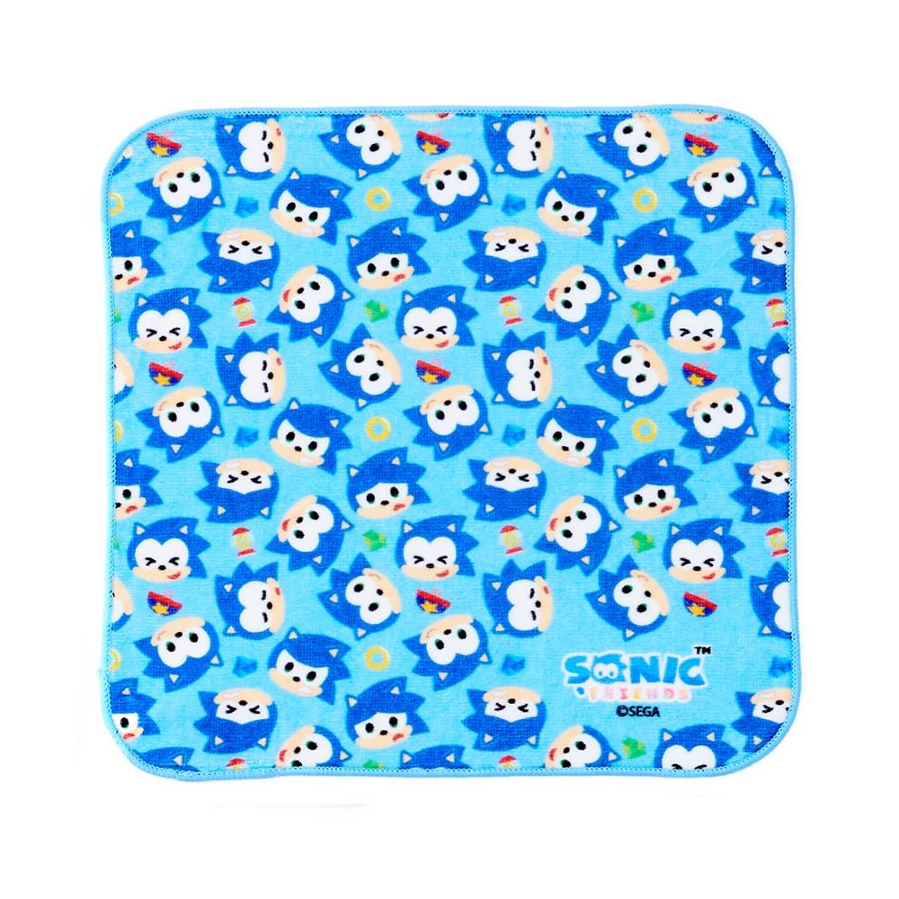 

SEGA Fave SONIC FRIENDS Hand Towel B All Over & (Sonic Pattern)